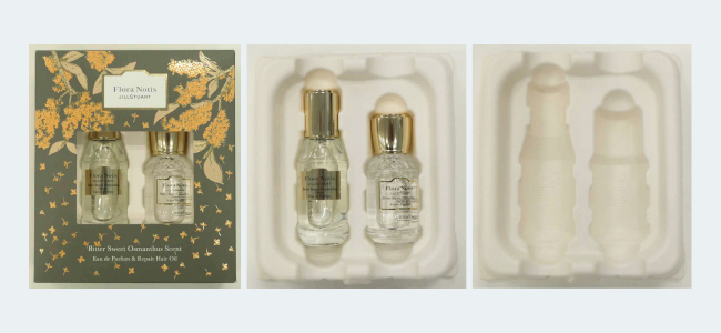 Examples of products using paper-mixed synthetic resin as cushioning material