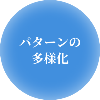パターンの多様化