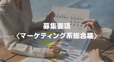 募集要項＜マーケティング系総合職＞