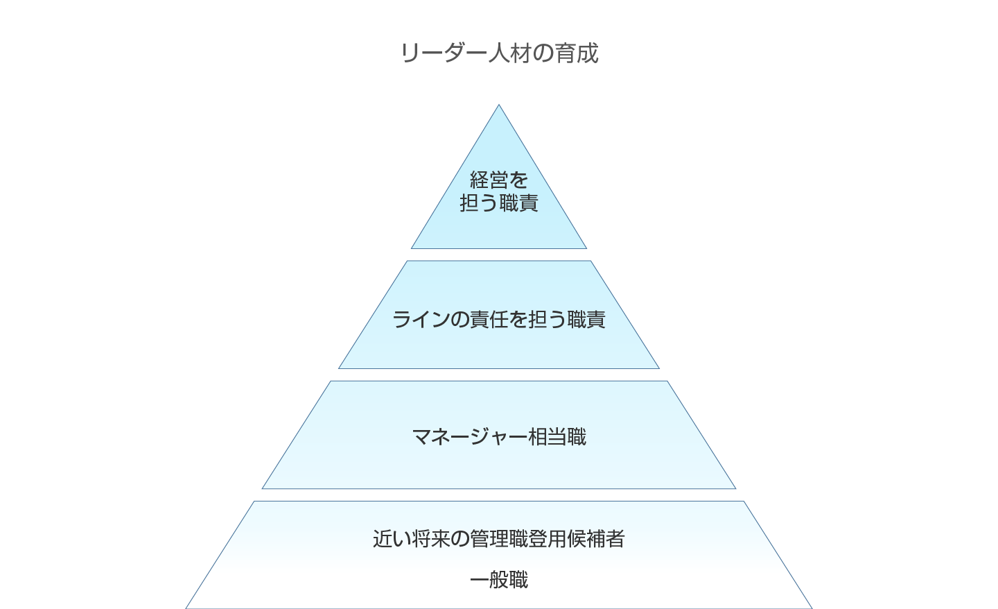 リーダー人材の育成図