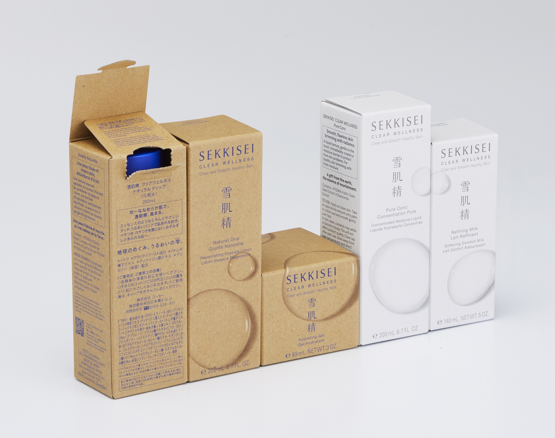 「雪肌精クリアウェルネス」シリーズ商品写真